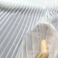 % 100 Polyester Dokuma Beyaz Şifon Krep Pileli Kumaş